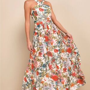 Lulu's Multicolor Floral Maxi Dress
